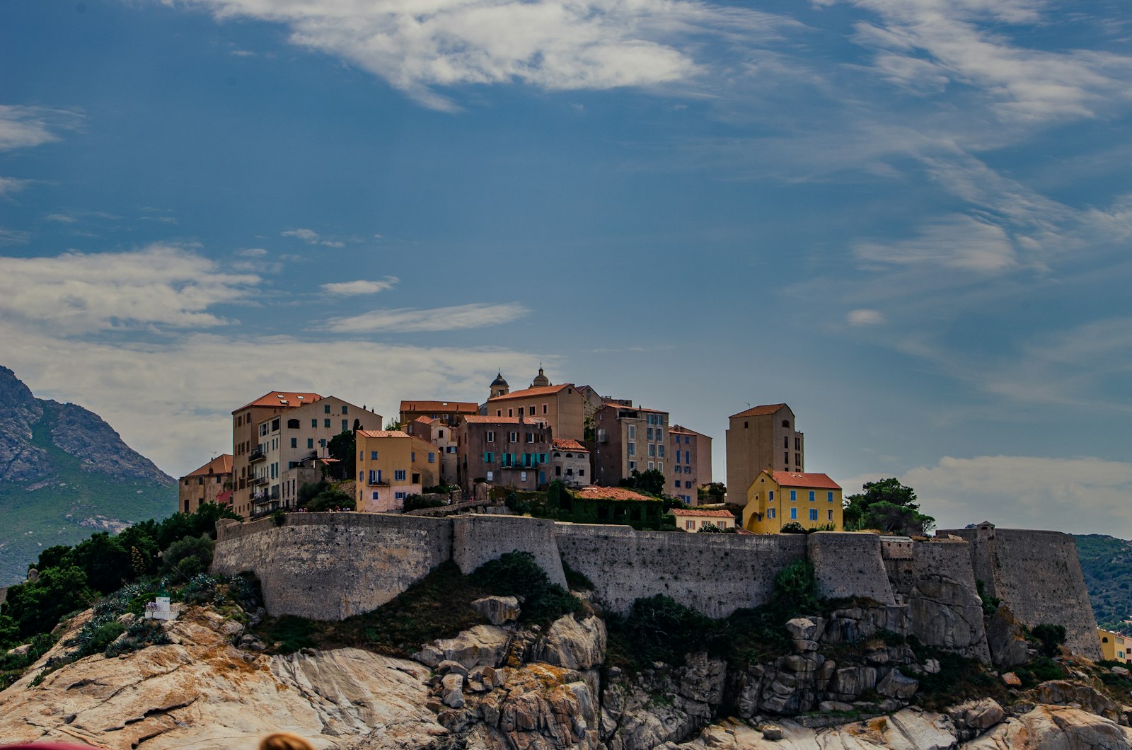 A Corsican village perched on the rocks