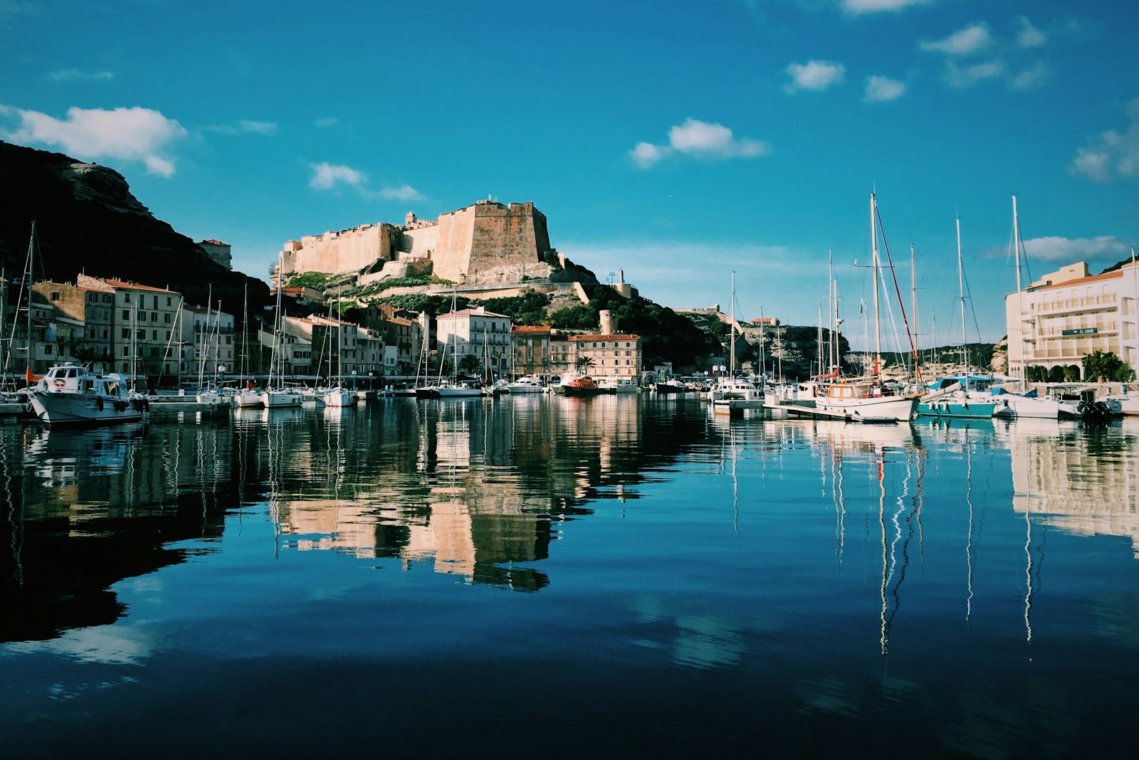 A coastal town in Corsica