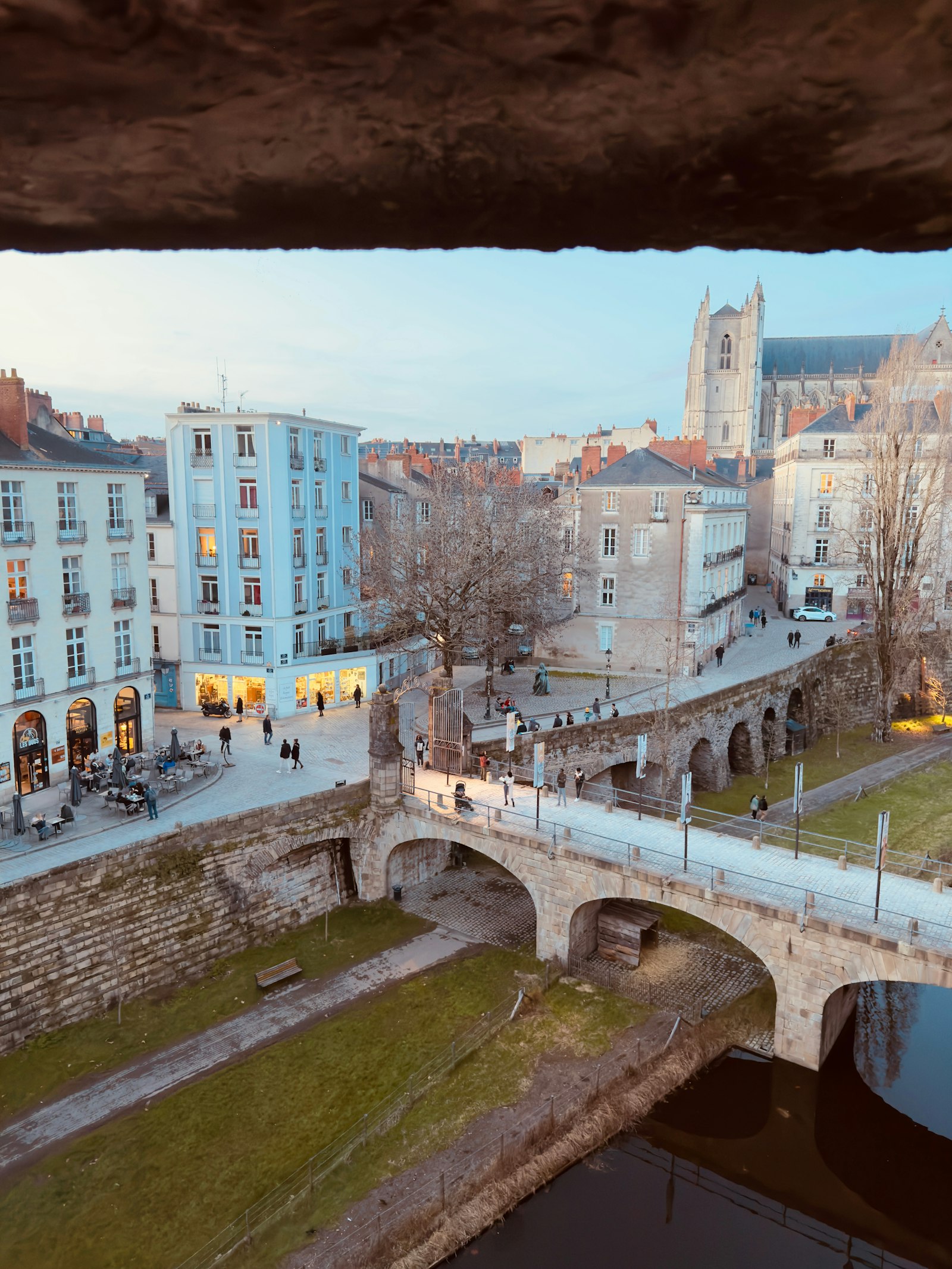A bridge over the river in Nantes
