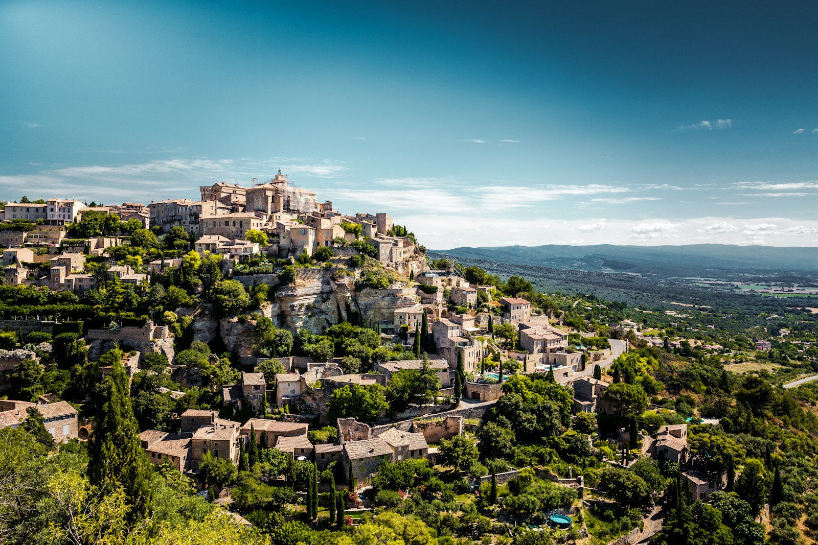 A hilltop village in Provence